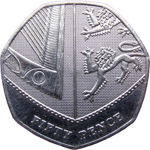 2009 Fifty Pence Check Your Change