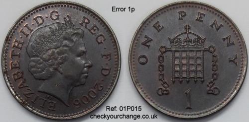 1p Error, Ref: 01P015