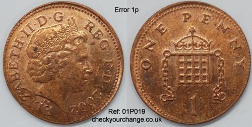 1p Error, Ref: 01P019