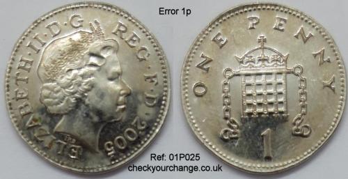 1p Error, Ref: 01P025