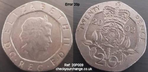 20p Error, Ref: 20P009