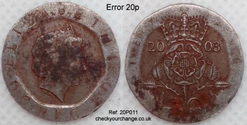 20p Error, Ref: 20P011