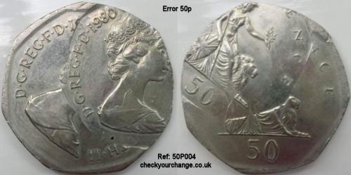 50p Error, Ref: 50P004