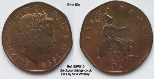 50p Error, Ref: 50P012