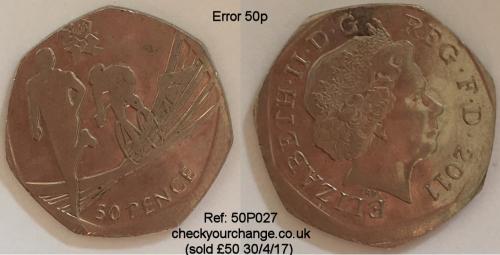 50p Error, Ref: 50P027