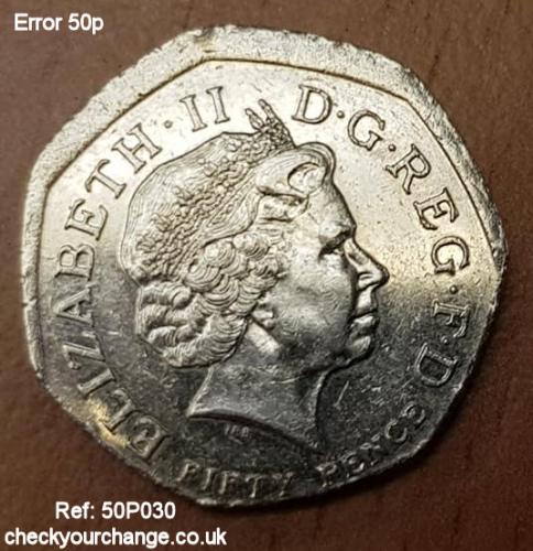 50p Error, Ref: 50P030