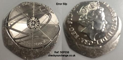 50p Error, Ref: 50P038