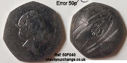 50p Error, Ref: 50P040