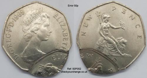 50p Error, Ref: 50P052