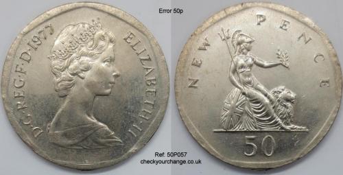 50p Error, Ref: 50P057