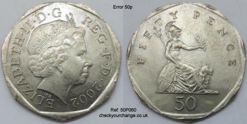 50p Error, Ref: 50P060