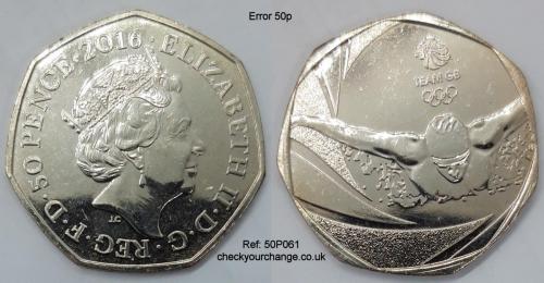 50p Error, Ref: 50P061