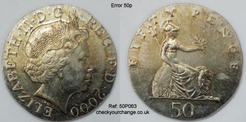 50p Error, Ref: 50P063