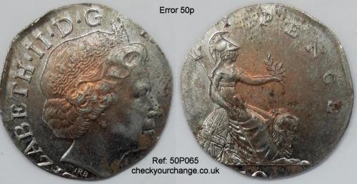 50p Error, Ref: 50P065