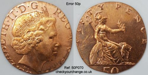 50p Error, Ref: 50P070