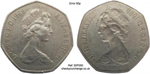 50p Error, Ref: 50P050