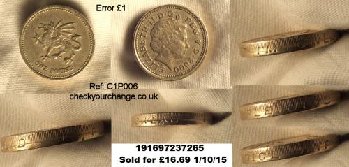 £1 Error, Ref: C1P006