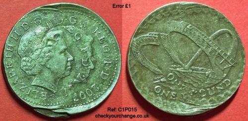 £1 Error, Ref: C1P015