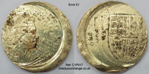 £1 Error, Ref: C1P017