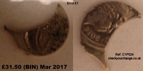 £1 Error, Ref: C1P024