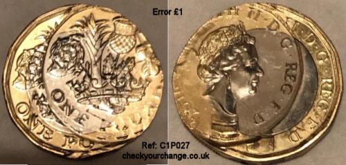 £1 Error, Ref: C1P027