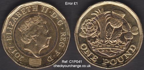 £1 Error, Ref: C1P041