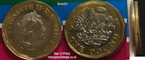 £1 Error, Ref: C1P042