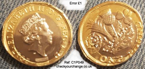 £1 Error, Ref: C1P049