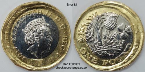 £1 Error, Ref: C1P051